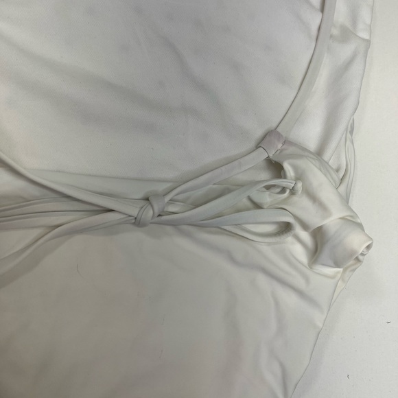 BASTA Surf Swim One Piece White Pearl Mailot Swimsuit Backless Size Small NEW - Picture 7 of 9